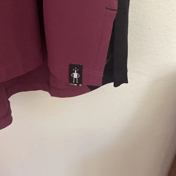 Smartwool summer dress sz S purple and black back zip excellent condition - Picture 3 of 8